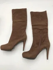 新品 Ｃａｍｅｒｏｎ Racy キャメロン レイシー サイハイ ブーツ size24.5/茶 ◇■◎レディース