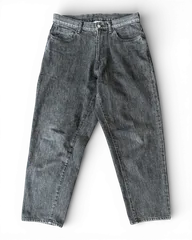 CALEE ワイド デニム パンツ 黒 ブラック BLACK 32 キャリー ジーンズ WIDE SILHOUETTE DENIM PANTSのサムネイル
