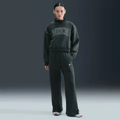 NIKE(ナイキ) ナイキ ウィメンズ NSW PHNX モック フリース L/S トップロゴ NE スポーツスタイル ウェア スウェットシャツ IM7491、(390)シーウィード