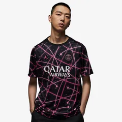【送料無料・匿名配送】Lサイズ Nike ナイキ PSG パリ・サンジェルマン 25/26 プレマッチシャツ クラブW杯モデル 黒 ピンク 新品 正規品 日本未発売
