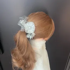 ha254 髪飾り 成人式　卒業式　袴　結婚式　着物　振袖　キラキラ　シルバー