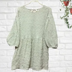 美品✨ SONNYLABEL URBAN RESEARCH サニーレーベル チュニック ワンピ 白系グレーFree