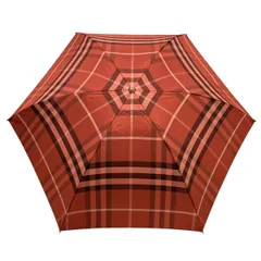 BURBERRY/Burberry(バーバリー) 折りたたみ傘 - ボルドー×黒×白 チェック柄