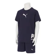 サイズ120cm、PUMA(プーマ) PUMA SPORT Tシャツ and ショートPT セット B スポーツスタイル ウェア Ｔシャツ 694285