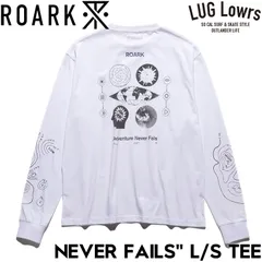 ROARK ロアーク NEVER FAILS L/S TEE 長袖Tシャツ ロンT メンズ レディース コットン100% RLTJ1200-WHT 日本代理店正規品