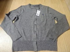 ポロ ラルフローレン グレー ピマ カーディガン M