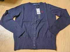 ポロラルフローレン ネイビー PIMAカーディガン