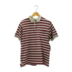 ブルックスブラザーズ BROOKS BROTHERS 三角タグ ボーダー柄 半袖ポロシャツ メンズ  L 