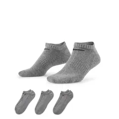 サイズ23-25cm、NIKE(ナイキ) ナイキ 3P エブリデイ クッション ノーショウ ソックス マルチアスレ ウェア ソックス SX7673