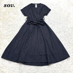 完売品】ソージュ ロングシャツワンピース ネイビー 洗える 261 - メルカリ