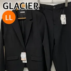 【新品】GLACIER グラシア セットアップ ジャケット パンツ スーツ フォーマル ブラック レディース LLサイズ 【CS120】