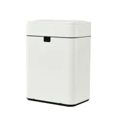 「新入荷」 センサー式ゴミ箱 全新品 上向き 自動開閉ゴミ箱 50L ふた付き ダストボックス ホワイト 1年保証付き 沖縄発送可のサムネイル