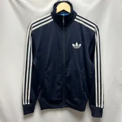 正規品/85 アディダス 旧ファイヤーバード ネイビー トラックジャージ/ジャージ