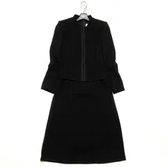 SOIR PRRLE 東京ソワール ブラックフォーマル ワンピース ノーカラージャケット 冠婚葬祭 11号