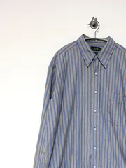 【J.Crew】90s L/S ストライプシャツ L ジェイクルー jcrew ヴィンテージ 古着