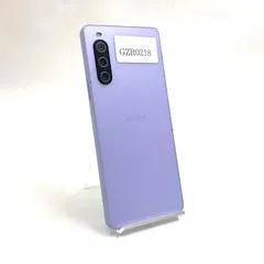 【最速発送】 Xperia 10 V 128GB パープル系 au SIMフリー SOG11 白ロム【難有】