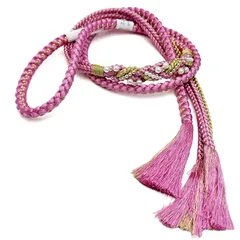 帯締め パール 飾り カラー 手組み 絹100% 振袖 袴 卒業式 成人式 結婚式 (ws1-9)