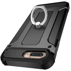WZOYXOC と互換性のある iPhone 8 Plus 用の ケース リング 衝撃吸収 耐衝撃 落下防止 スタンド機能 PC+TPU 二重構造 防塵 薄型 軽量 360度回転 全面保護カバーiPhone 8 Plus 用の ケース リング付き 耐久 おしゃ