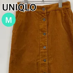 UNIQLO ユニクロ スカート 膝丈スカート タイトスカート コーデュロイ キャメル レディース Mサイズ 【CB868】