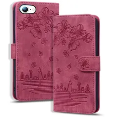 【iPhone se 第3世代 ケース 手帳型】 iphone8 ケース 手帳型 iphone se スマホケース iphone se2 ケース 手帳型 iphone7ケース 衝撃保護 プレミアムPUレザー スマホケース 財布型 カード収納袋 角度調整可能なス