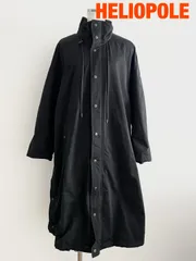 HELIOPOLE　エリオポール the Field Coat フィールドコート イタリアLIMONTA社生地　Sサイズ　３６　ブラック　大人　シンプル　ロング　お出掛け　送料込み　6463318のサムネイル