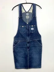 RODEO CROWNS ロデオクラウンズ LEE リー デニム ジャンパースカート サロペ ミニ ワンピース sizeM/青 ■■ レディース
