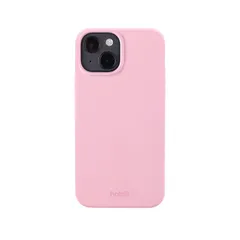 【新品】 Holdit スマホケース (iPhone 15 / パステルピンク) スマホ ケース カバー (シリコン/ワイヤレス充電可能/強力なグリップ) iphoneケース iPhone15