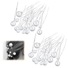 MHSKNHWＵピン ヘアピン パール 36個セット 髪飾り パール 結婚式 卒業式 成人式 和装 ヘアアクセサリー かんざし 髪飾り まとめ髪 アクセサリー 花嫁 着物 おしゃれ 普段使い
