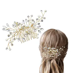 髪飾り ヘアアクセサリー パール かんざしヘッドドレス 和装髪飾り パール ヘアピン和装用髪飾り 結婚式 成人式 卒業式 入学式 花嫁 和装 撮影 パーティー ゴールド