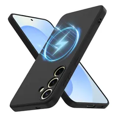 【新品】 Galaxy S25 用 ケース 耐衝撃 Magnetic対応 薄型 スリム シリコン カバー TPU SC-51F / SCG31 カメラ保護 ワイヤレス充電 ケース ストラップホール 指紋 防止 スマホケース 黒 116-S25-01 1