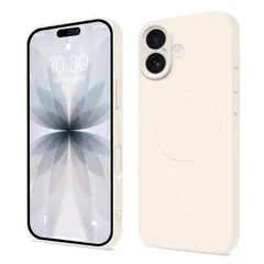 【新品】 【Majiyana】for iPhone 17 用の ケース MagSafe対応ケース シリコン 耐衝撃 TPU 薄型 カバー 軽量 ストラップホール付き レンズの全面保護 ケース スマホケース 傷つき防止 落下防止 防塵 6.3インチ（ホワイト 1