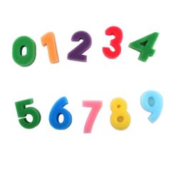 TIYEP スポンジブラシ 数字 ペイントブラシ 絵の具 絵描き 趣味 スポンジスタンプ スポンジ絵具 子供 幼稚園 知育玩具 落書き おもちゃ (1パックセット)
