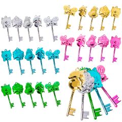 【 嬉しい 縁日 用品 】ぷかぷか キラキラ 鍵 アソート 100個 入り 水に浮く アソート〔 お祭り / イベント / 子供会 / 露店 / 縁日 〕鍵の形 かわいい アクセサリー ネックレス【K-Bright感謝のカード】