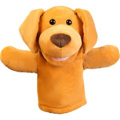 FJmark ハンド パペット 人形 ぬいぐるみ 動物 腹話術 人形劇 手袋人形 おもちゃ 赤ちゃん 子供 教育 (子犬)