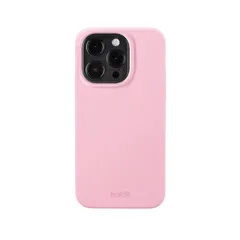 【新品】 Holdit スマホケース (iPhone 15 pro/パステルピンク) スマホ ケース カバー (シリコン/ワイヤレス充電可能/強力なグリップ) iphoneケース iPhone15pro