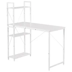 「数量限定セール」全新品 【Aオフィスチェア+パソコンデスク セット】パソコンデスク ラック付き 調整可能　デスク ワークデスク 木製 学習デスク