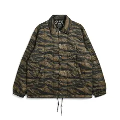 新品 [タイオン] ユニセックス ベーシック ダウンコーチジャケット 109CHJ タイガーストライプ M