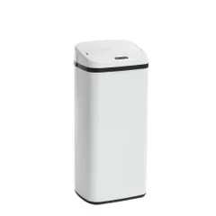 「数量限定セール」 【2個セット】センサー全自動開閉式 全新品 ゴミ箱 大容量45L ホワイト 1年保証付きのサムネイル