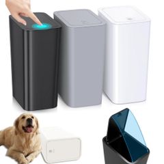 ゴミ箱 ふた付き スリム 10L/15L 蓋付きゴミ箱 ワンタッチ開閉 プッシュ式 ダストボックス 抗菌 防臭 密閉 中身が見えない 薄型 角型 大容量 省スペース おしゃれ シングル キッチン トイレ リビング 洗面所 家庭用 (10L-（22*16*33c