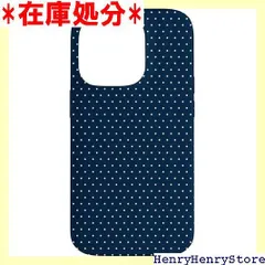 Tiny Polka Dot Cute Navy Blue and White Polkadot スマホケース iPhone 14 Pro 用 4271