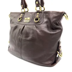 【良品】COACH y2k brown leather vintage tote bag コーチトートバッグ 馬車ロゴ ブラウン レザー ヴィンテージ ゴールド金具