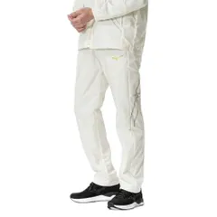 新品 トレーニングウエア MC-LINE ブレスサーモ 裏地 ウォーマーパンツ 吸湿発熱 撥水 32MFB631 オフホワイト×ゴールド XL