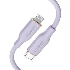 【新品・3営業日で発送】ANKER アンカー ANKER POWERLINE III FLOW USB-C ＆ ライトニング ケーブル(0.9M ライトパープ