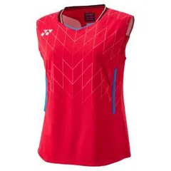【新品・5営業日で発送】YONEX ヨネックス ヨネックス ウィメンズゲームシャツ(ノースリーブ) 20916Y カラー:ジャパンレッド(364) サイズ:XO