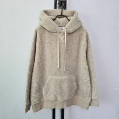 STUDIO TOMBOY スタジオトムボーイ ベージュ ボアフリース フーディー Tシャツ