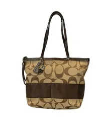 訳あり コーチ トートバッグ シグネチャー ストライプ F13548 レディース COACH