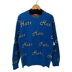 supreme hate sweater sizeM - メルカリ