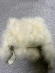 ウォニョン(WONYOUNG・チャンウォニョン) スタイル) アイボリー ファー クマ 帽子