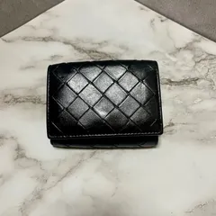 ボッテガヴェネタ マキシイントレチャート ミニ財布 三つ折り財布