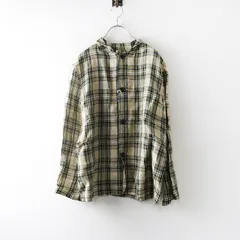 未使用 オールドマンズテーラー R&D.M.Co- COVERALL JACKET リネン カバーオール ジャケット XL＼ベージュ チェック【2400014726275】のサムネイル